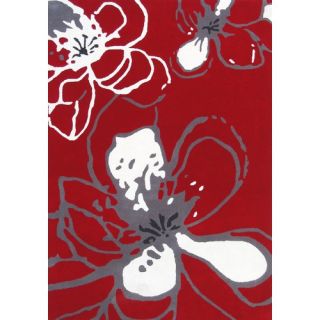 Modella Urban Fluer Red Rug