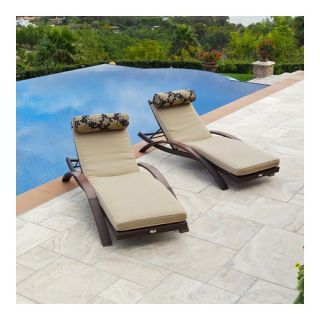 Delano Arc Lounger with Cushion (Set of 2)