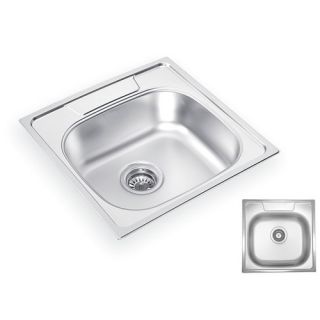 18.88 x 18.88 Drop in Single Bowl Stainless Steel Kitchen Sink