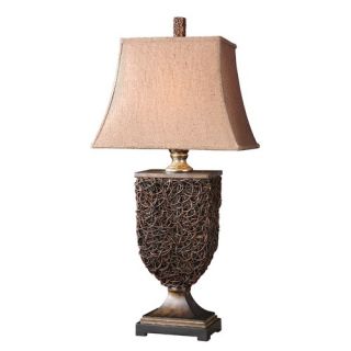 Uttermost Knotted Rattan Table Lamp in Natural Rattan
