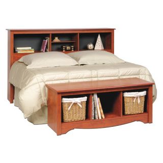 Prepac Monterey Wood Storage Bedroom Bench   WSC 4820