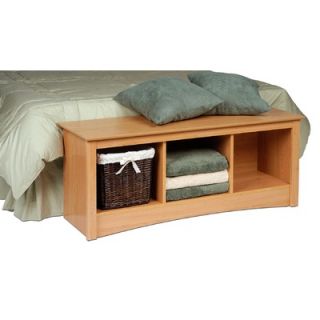 Prepac Sonoma Wood Storage Bedroom Bench   MSC 4820