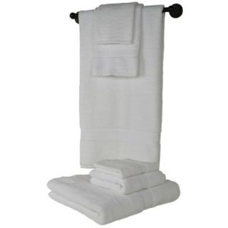 Calcot Ltd. 100% Supima Zero Twist Cotton 6 Piece Towel Set in White