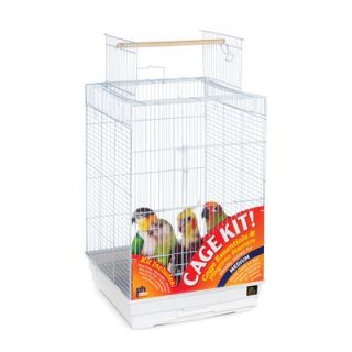 Prevue Hendryx Playtop Small Parrot Bird Cage Starter Kit