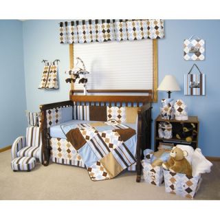 Prep School Blue Crib Bedding Collection
