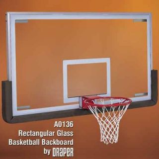 Draper Standard Glass Basketball Backboard   A0136, A0022,