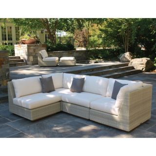 Sag Harbor Sectional Deep Seating Group with Cushions
