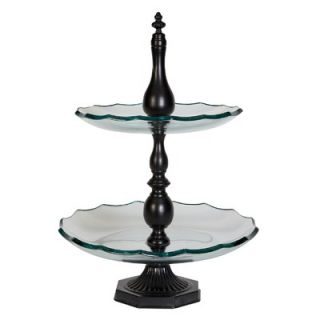 Aspire Two Tier Glass Serving Tray