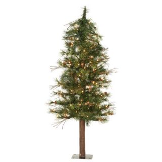 Mixed Country Alpine 6 Artificial Christmas Tree with Clear Lights