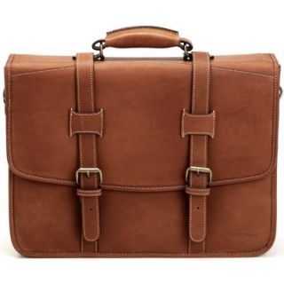 Korchmar Adventure Litigator Flap Briefcase in Brown