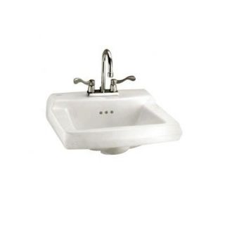 American Standard Comrade Wall Mount Sink with 4 Centers   0124.131