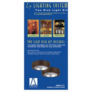 Ambiance Disk Light Kit with Housing in Painted Antique Bronze