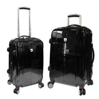 Travelers Club Berlin 2 Piece Expandable 4 Wheels Hardcase Luggage Set