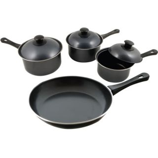 KitchenWorthy Stainless Steel 7 Piece Cookware Set with Crate