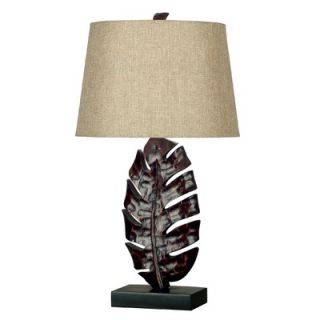 Kenroy Home Frond One Light Table Lamp in Mottled Bronze