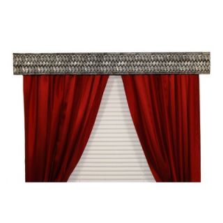 BCL Drapery Hardware Weave Curtain Rod Valance in Antique Silver