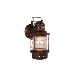 Vaxcel 121 Nautical Outdoor Wall Lantern in Burnished
