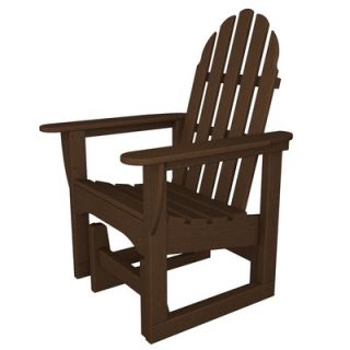 Polywood Adirondack Glider Chair & Ottoman Set