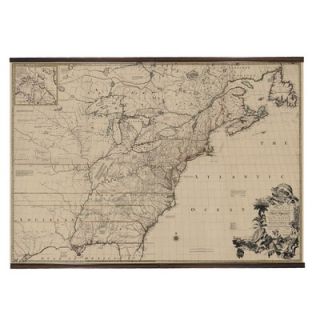 Authentic Models 1755 North America Map