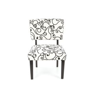 Linon Taylor Fabric Slipper Chair   36080BWC 01 KD U