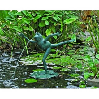 Brass Baron Leaping Frog Fountain   A410FV