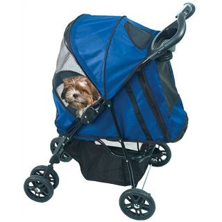 Happy Trails Pet Stroller in Cobalt Blue