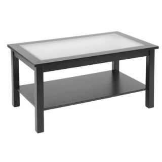 Wildon Home ® Bay Shore Coffee Table with Glass Insert Top and Lower