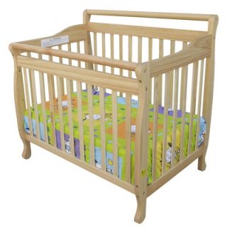 Dream On Me 3 in 1 Portable Convertible Crib in Natural