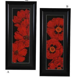 Bella Grande Tulips and Poppies Wall Art   (Set of 2)   44 x 20