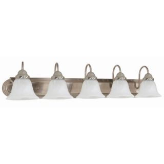 Nuvo Lighting Ballerina Vanity Light with Alabaster Glass in Brushed