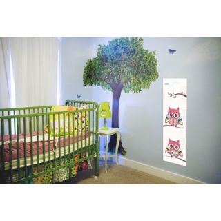 Secretly Designed Belly Owl Growth Chart Wall Decal   WA146 GC