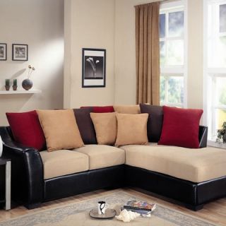 Wildon Home ® Newfield Sectional in Golden Brown