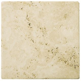 Emser Tile 8 x 8 Tumbled Travertine in Ancient Beige