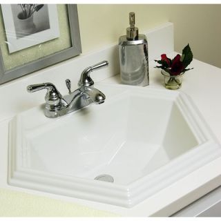CorStone Advantage Edgefield Self Rimming Hexagon Bathroom Sink   97