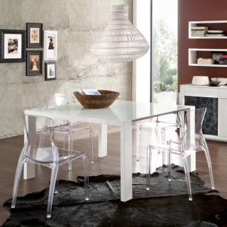 Fashion Dining Table with Crystal Chairs