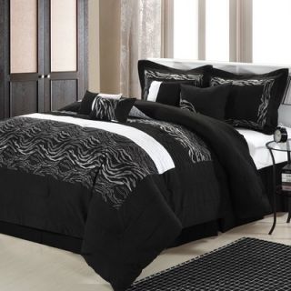 Luxury Home Zebra 12 Piece Bed in a Bag Set