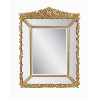 Bassett Mirror Decorative Leaf and Floret Patterned Rectangular Mirror