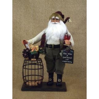 Karen Didion Crakewood Cork Collector Santa Figurine