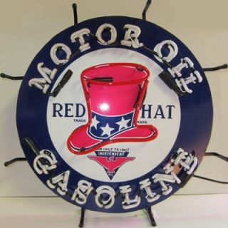 Neonetics Red Hat Gasoline Neon Sign