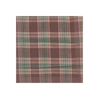 Patch Magic Brown and Green Plaid Window Curtain