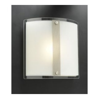 PLC Lighting Eugene Wall Sconce in Satin Nickel   2323 FROST SN