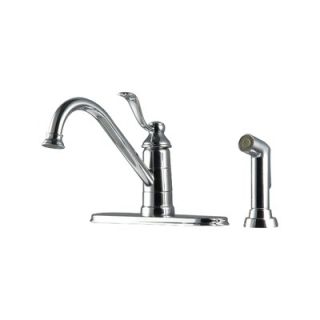 Price Pfister Portland One Handle Centerset Kitchen Faucet with Side