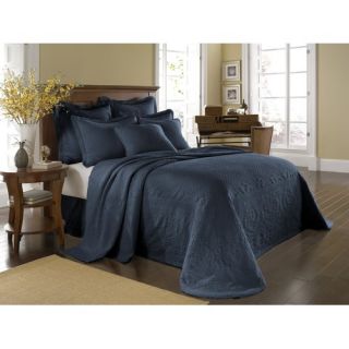 King Charles Matelasse Bedspread Bedding Collection in Provincial Blue