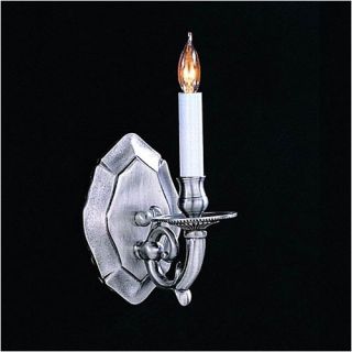 Traditional Wall Sconce Candle Wall Sconce in Antique Pewter