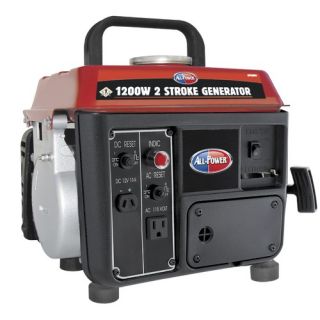 1200W Portable Rated 2 Stroke Generator