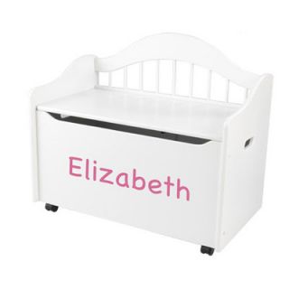 KidKraft Personalized Limited Edition Toy Box in White