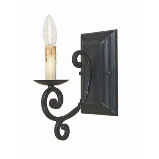 Inspirational Iron Wall Sconce in Rust