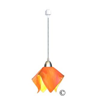 Jezebel Gallery Radiance Flame Track Lighting Pendant with Orange