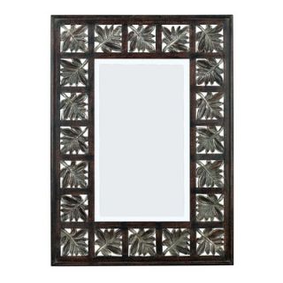 Kenroy Home Foilage Wall Mirror in Dark Walnut with Silver Accents