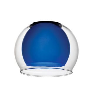Mini Pendant with Glass Shade in Blue